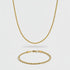 3mm Rope Chain + Bracelet Stack