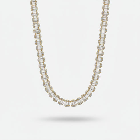 7mm Cluster Baguette Chain