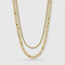 5mm Figaro + 3mm Rope Chain Stack
