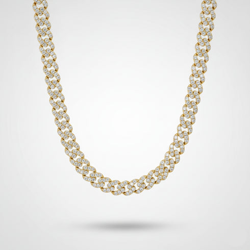 8mm Iced Cuban Link Chain