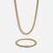 6mm Miami Cuban Link Chain + Bracelet Stack