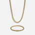 6mm Miami Cuban Link Chain + Bracelet Stack