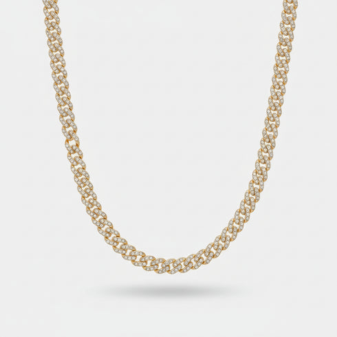 9mm Iced Cuban Link Chain