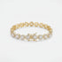 8mm Round Cut Cluster Bracelet
