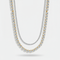 5mm Tennis + 2mm Tennis Chain Stack