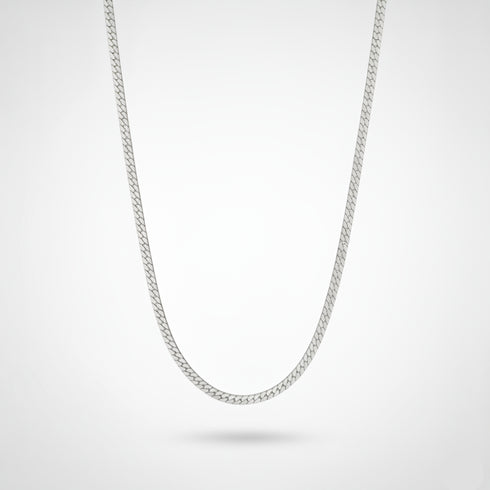 4mm Flat Cuban Link Chain