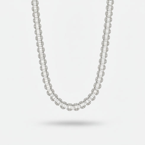 7mm Cluster Baguette Chain