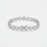 8mm Round Cut Cluster Bracelet