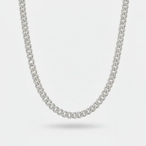 9mm Iced Cuban Link Chain