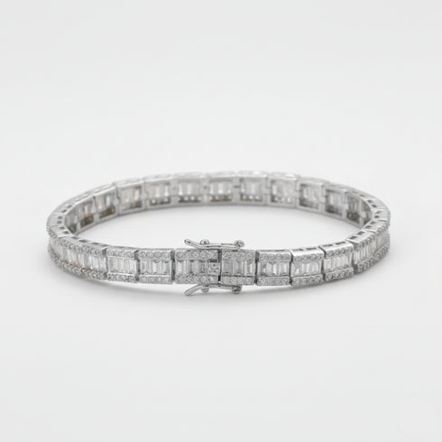 7mm Baguette Link Bracelet