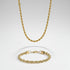 6mm Rope Chain + Bracelet Stack