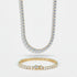 5mm Tennis Chain + Bracelet Stack
