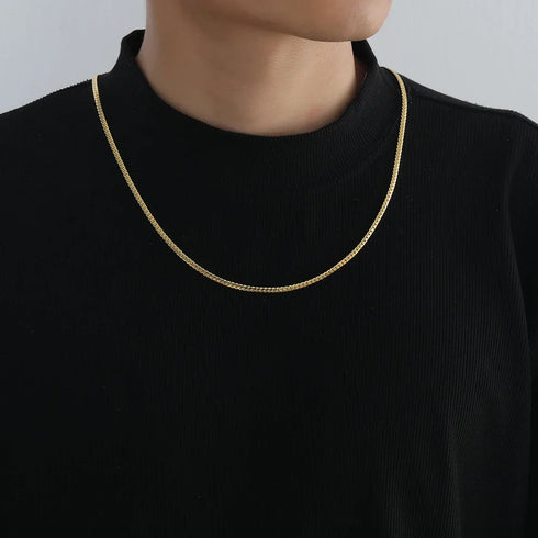 3mm Flat Cuban Link Chain