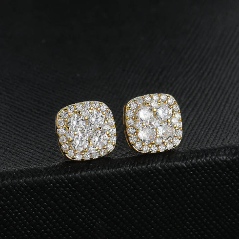 4 Stud Cluster Earrings