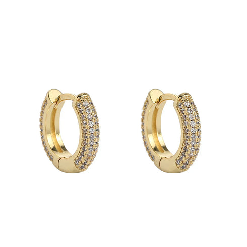 4 Layer Iced Hoop Earrings