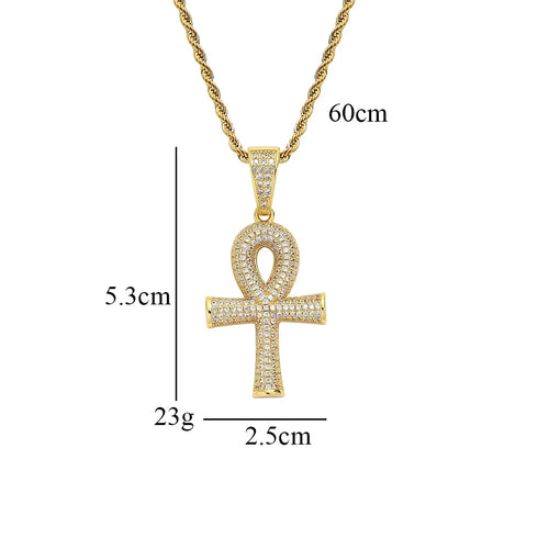 Bubble Ankh Pendant