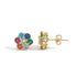 10mm Cluster Rainbow Earring