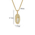 Iced Virgin Mary Pendant