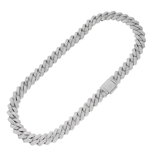13mm Micro Pave Cuban Link Chain