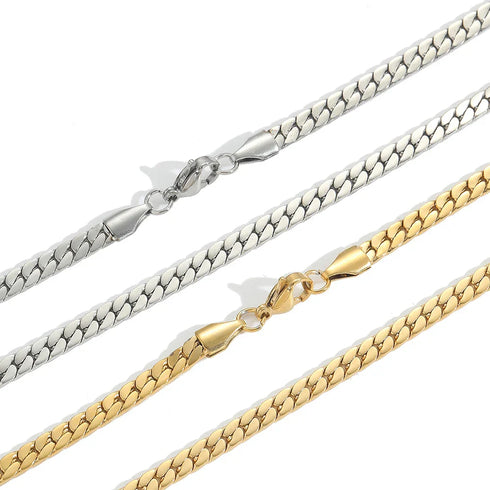 4mm Flat Cuban Link Chain