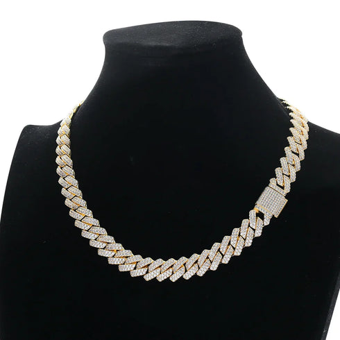13mm Micro Pave Cuban Link Chain