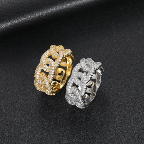 Iced Link Ring
