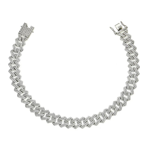 20mm Prong Set Cuban Link Chain
