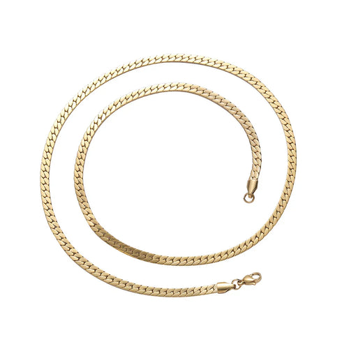 4mm Flat Cuban Link Chain
