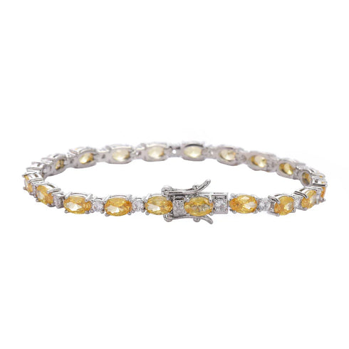 Yellow Pave Set Bracelet