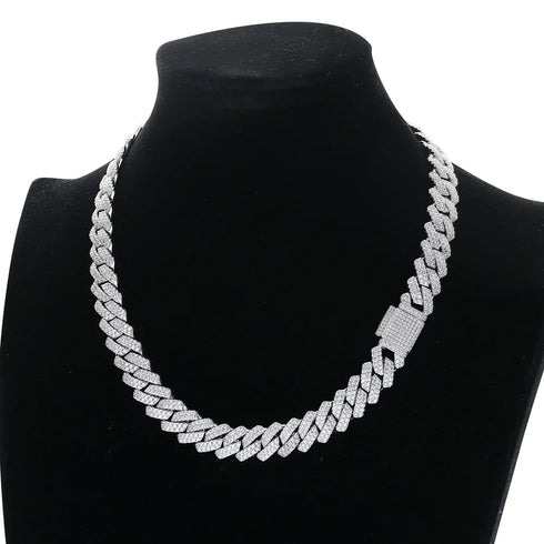 13mm Micro Pave Cuban Link Chain
