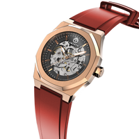 Rose Gold • Crimson Red Strap