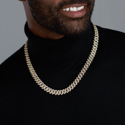 Iced Prong Cuban Chain + Bracelet - 12mm