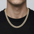 10mm Prong Set Cuban Link Chain