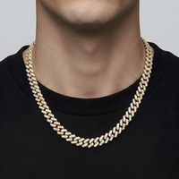 10mm Prong Set Cuban Link Chain