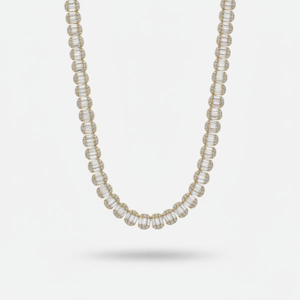 7mm Cluster Baguette Chain