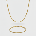 3mm Rope Chain + Bracelet Stack