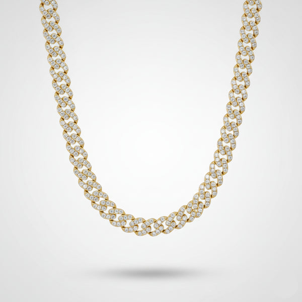 8mm Iced Cuban Link Chain