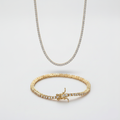 2mm Tennis Chain + Bracelet Stack