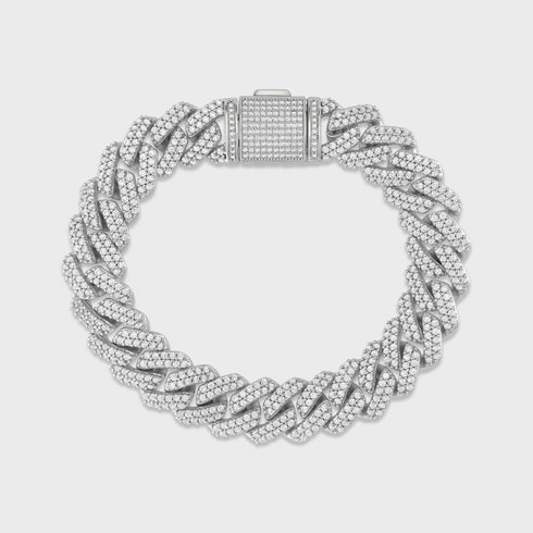 Iced Prong Cuban Chain + Bracelet - 12mm