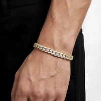 10mm Prong Set Cuban Link Bracelet