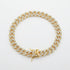 8mm Iced Cuban Link Bracelet