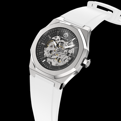 Delta Series Watch - Active Edition - Silver • White Strap