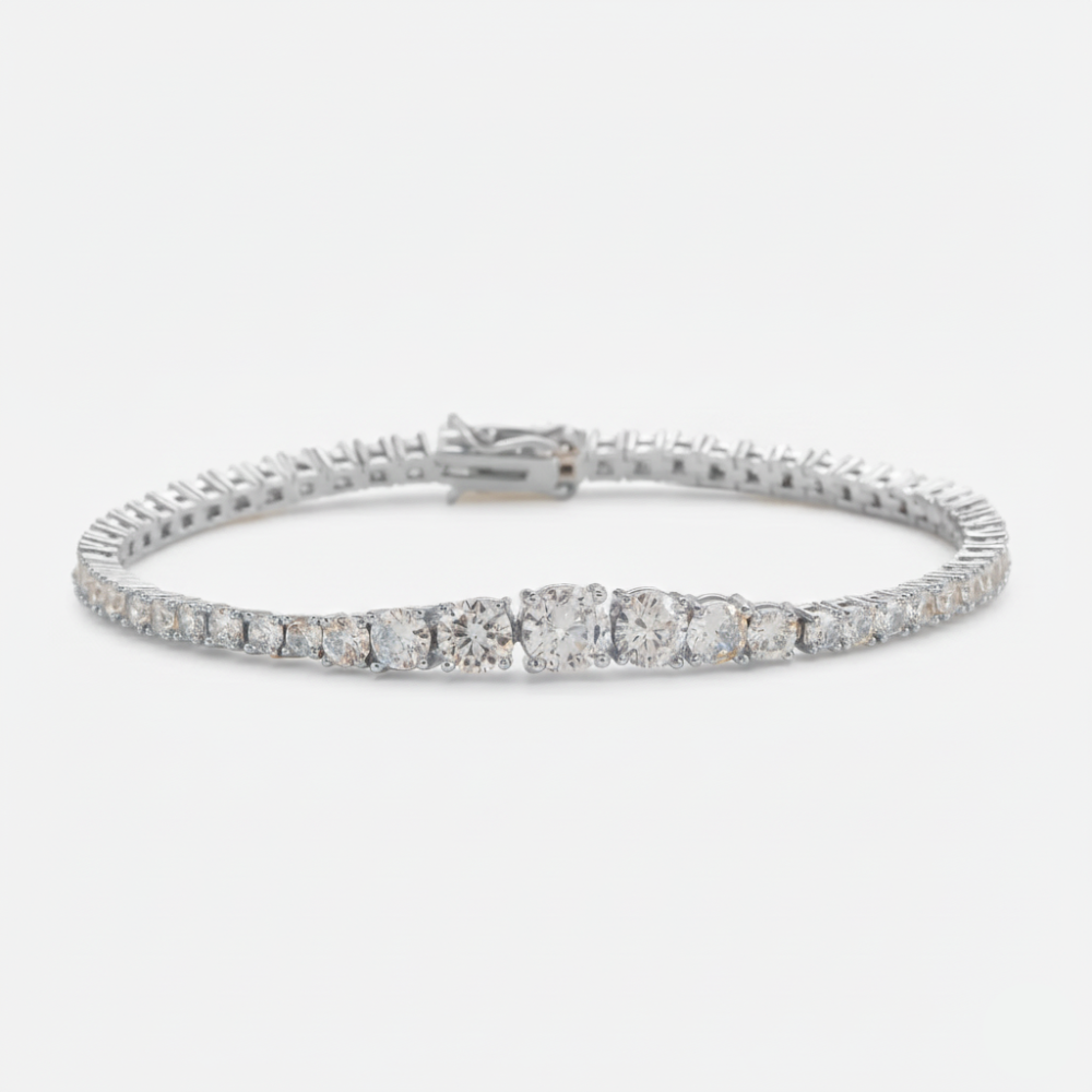 2mm-5mm Gradient Tennis Bracelet