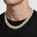 20mm Prong Set Cuban Link Chain