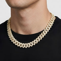 20mm Prong Set Cuban Link Chain