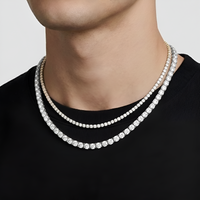 5mm Tennis + 2mm Tennis Chain Stack
