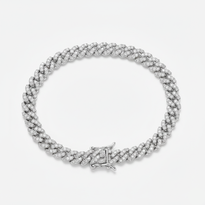 6mm Iced Cuban Link Bracelet