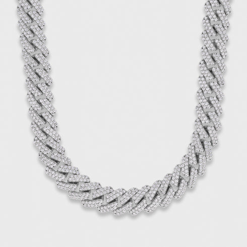 Iced Prong Cuban Chain + Bracelet - 12mm