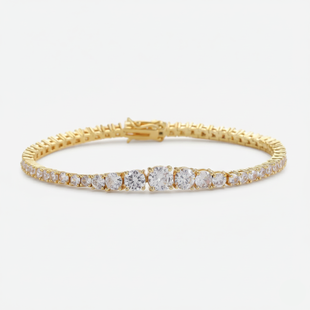 2mm-5mm Gradient Tennis Bracelet