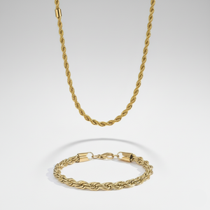6mm Rope Chain + Bracelet Stack